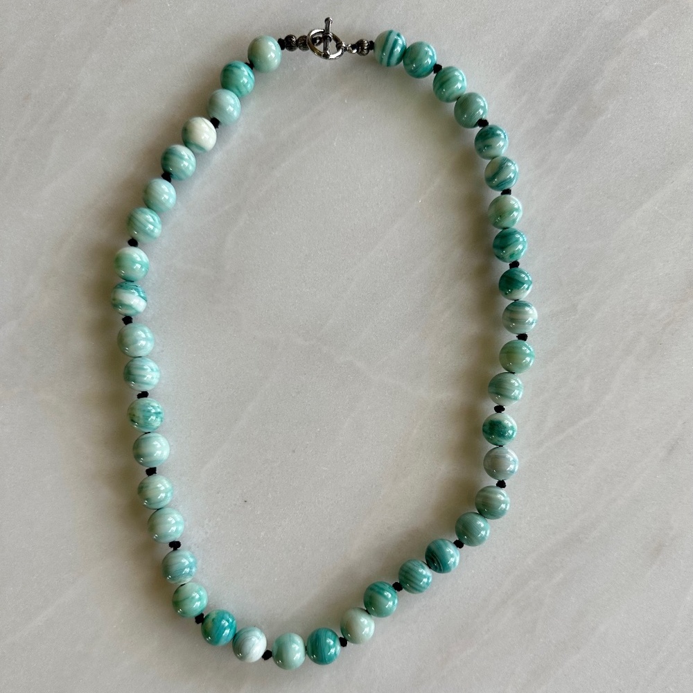 Turquoise Beaded Necklace, New, Never-worn